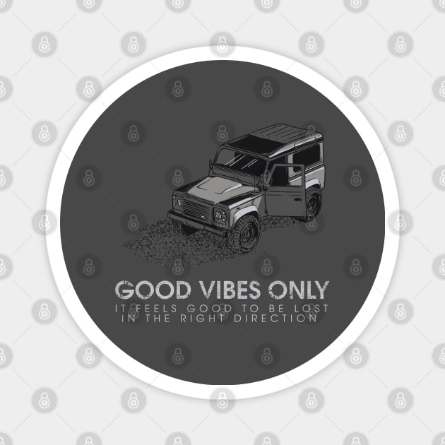 Good vibes adventure Magnet by Saturasi